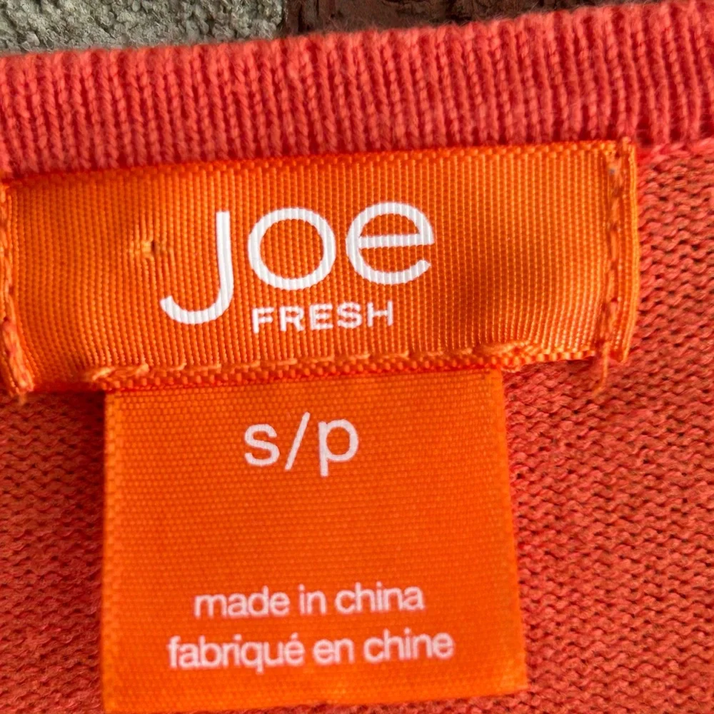 Joe Fresh Button Up Sweater
Womens Size Small Coral
Orange Cardigan Cotton
Blend_2